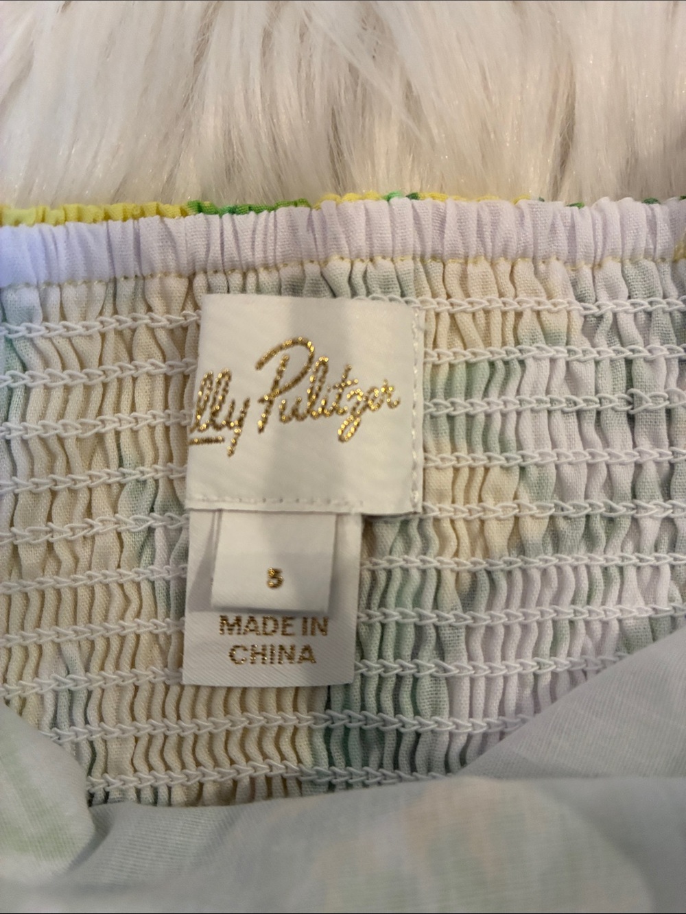 Lilly Pulitzer Girls Yellow & Green Floral Sundress—Limoncello Sunbelievable - Picture 2 of 8